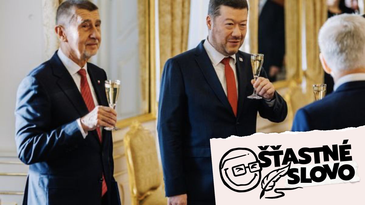 Šťastné slovo: Odkdy je Okamura premiér? A Babišovi to nevadí?